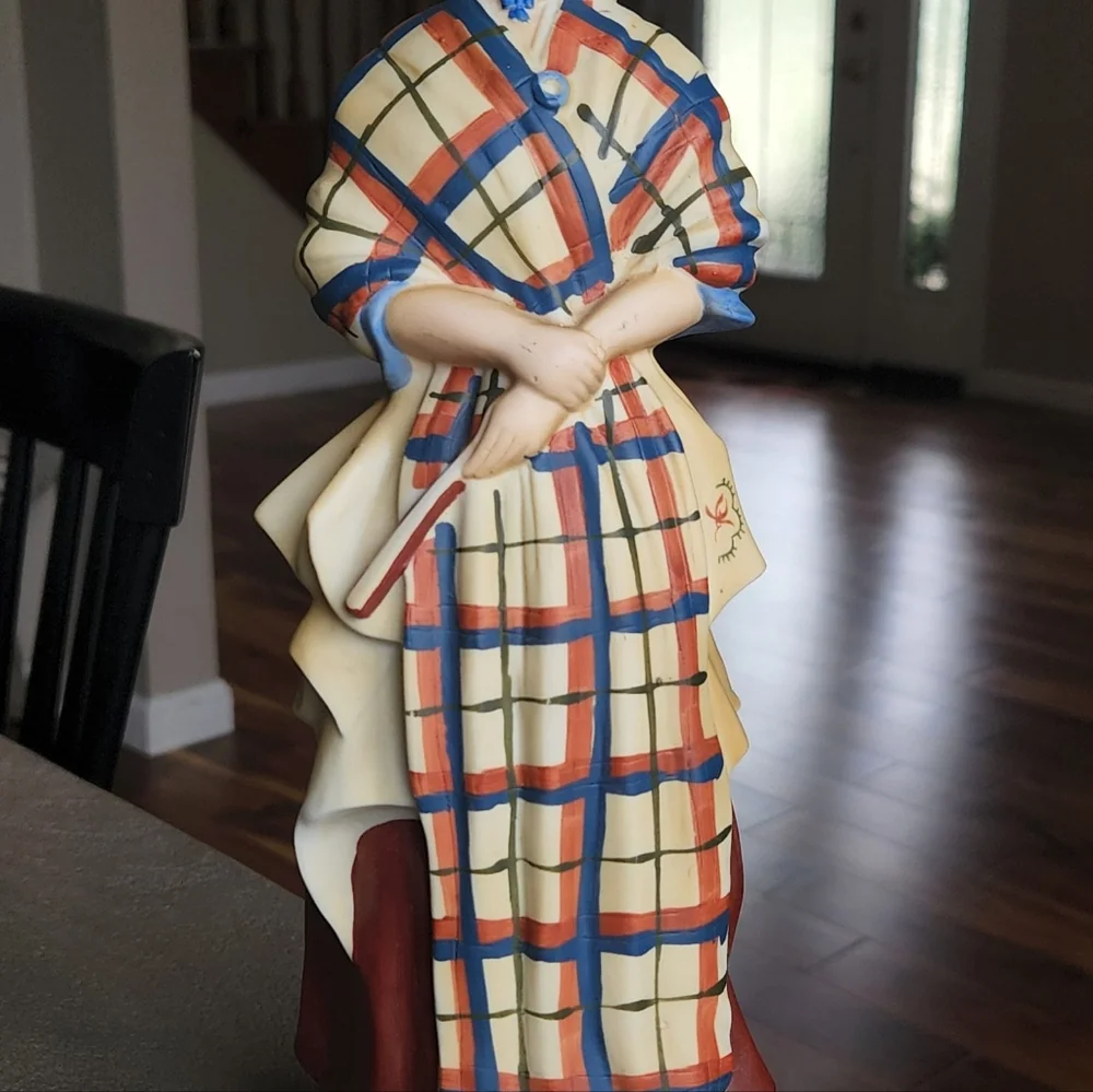 Grant's Scotch Whiskey Scottish Woman Figurine Decanter Bottle Empty Bar Decor